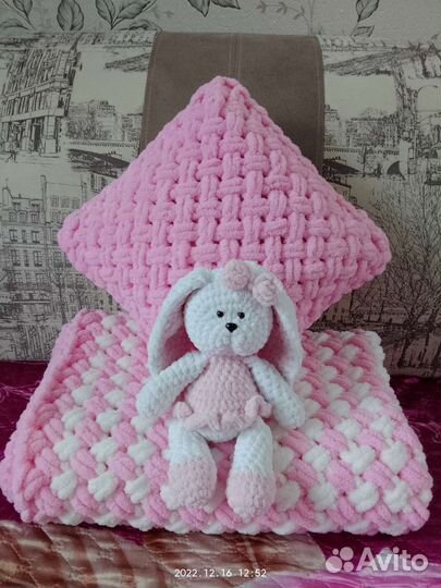 Плед детский плюшевый