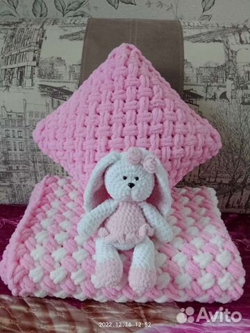 Плед детский плюшевый