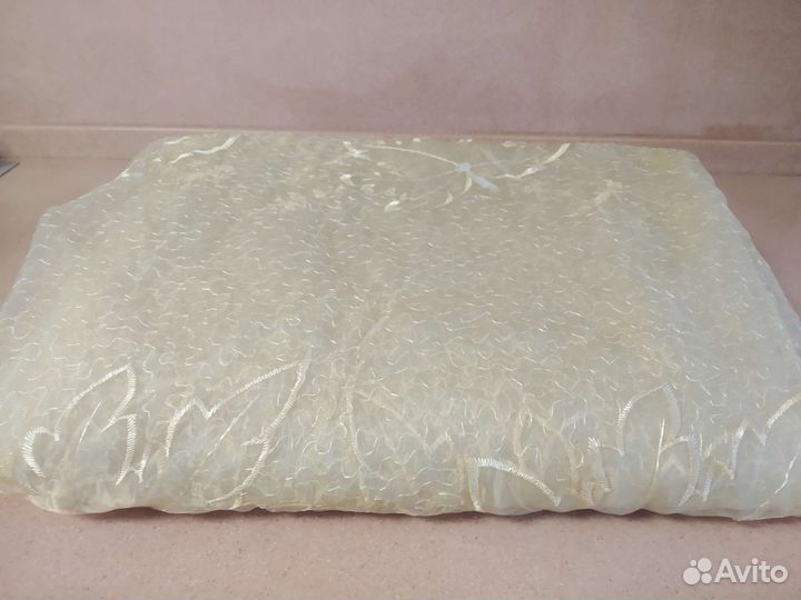 Штора тюль 3,00*2,50 жёлтая