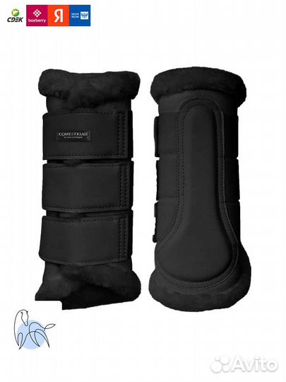 Ногавки Brushing от Equestrian Stockholm - Черный