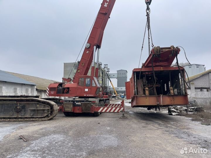 Аренда и услуги автокрана, 75 т, 44 м, с гуськом 9.5 м