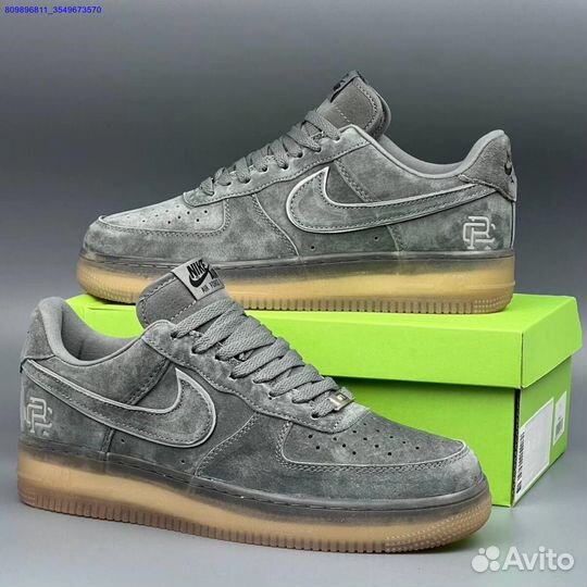 Кроссовки Nike Air Force 1 Серые (Арт.98368)