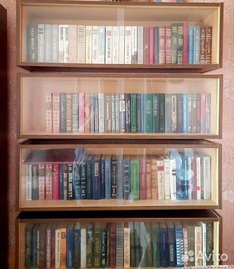 Много книг и полки