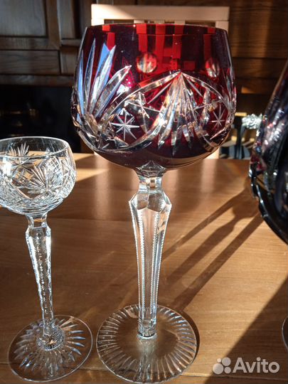 Фужер,рюмка,Цветной Хрусталь,Винтаж,Германия
