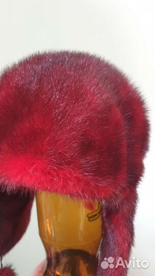 Норковая ушанка женская