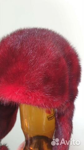 Норковая ушанка женская