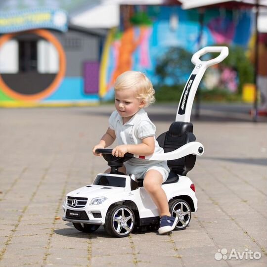 Детская каталка RiverToys Mercedes-Benz GL63 с руч