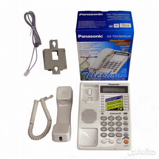 Телефон проводной Panasonic KX-TS2365RUW