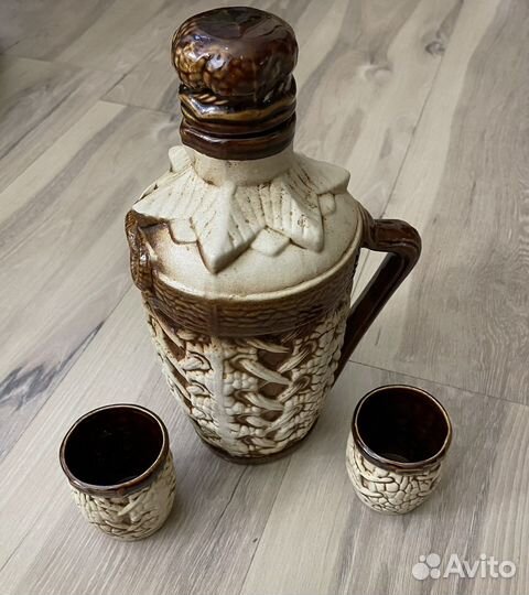 Графин керамический +2стакана