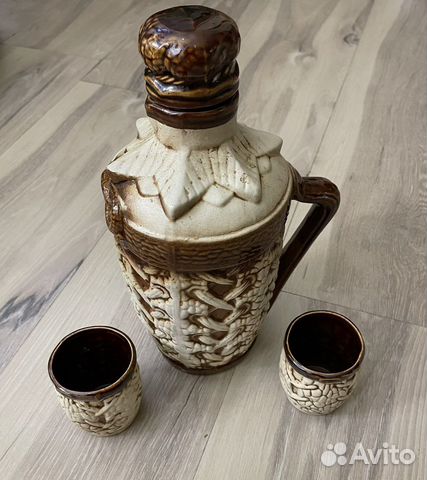 Графин керамический +2стакана