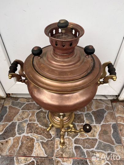 Самовар старинный на дровах бр Шемариных