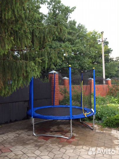 Батут уличный с сеткой 2,4 м Trampoline