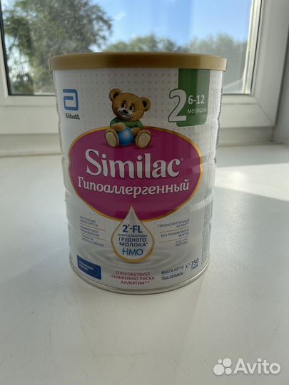 Смесь similac гипоаллергенный 2, 750гр
