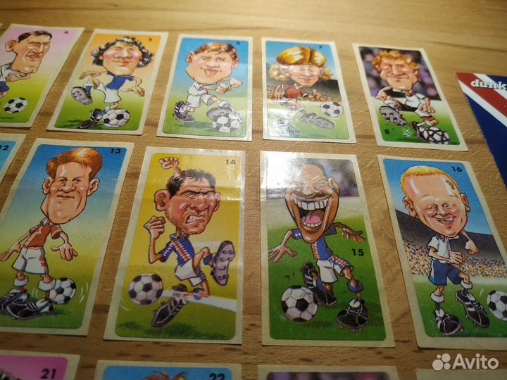 Наклейки от жвачки. Euro-Football (Dunkin)