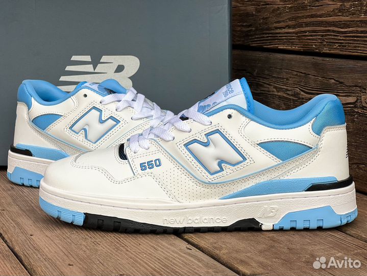 New Balance 550 UNC White University Blue