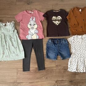 Пакет одежды для девочки h&m 92-98