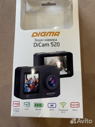 Экшн камера Digma DiCam 520