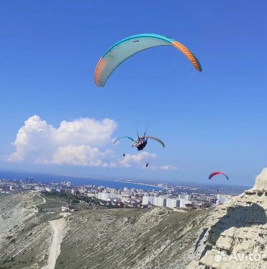Полет на парашюте с инструктором