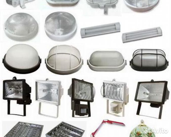 Светильники, провода, электромонтажная продукция