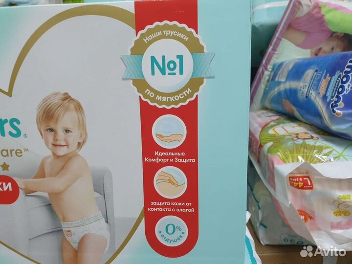 Pampers premium care 4 трусики