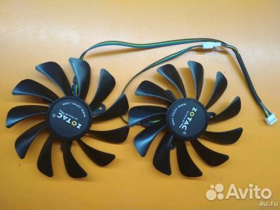 Вентилятор для видеокарты Zotac GTX 1070ti