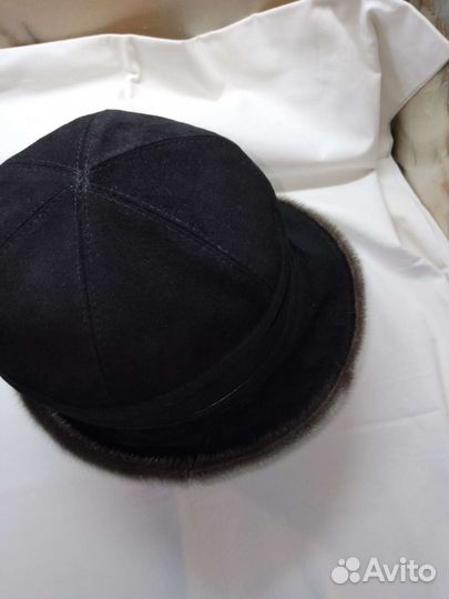 Шляпа замшевая женская