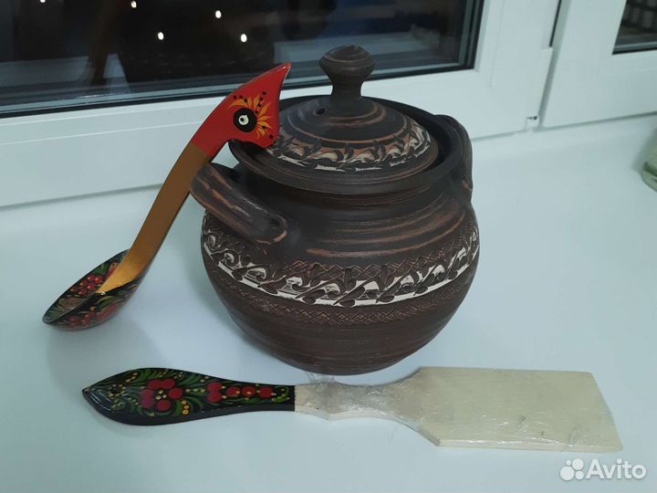 Горшок для запекания, керамический (жаровня)