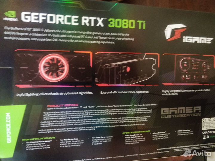 Colorful Видеокарта GeForce RTX 3080 Ti 12 гб