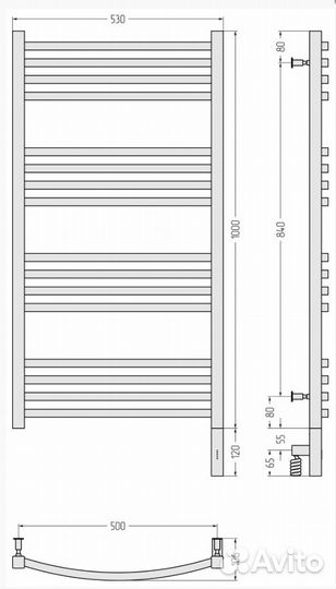 Сунержа Аркус 3.0 1000х500 мэм правый Шампань