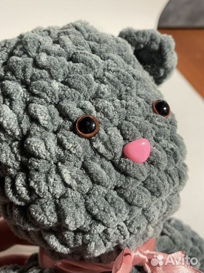 Плюшевый кот ручной работы