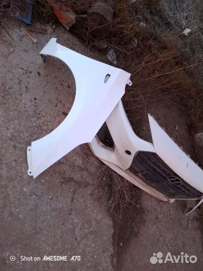 Крылья и бампер хундай Солярис 2018