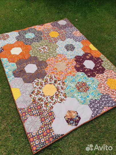 Лоскутное покрывало печворк