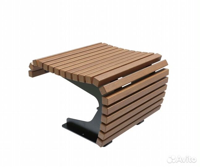 Скамейка стальная «Пифагор» без спинки 5,5 м