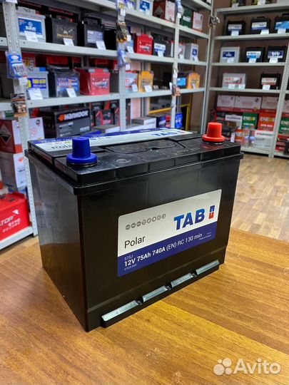 Аккумулятор 75 Ач Tab на Toyota Lexus Mazda Kia