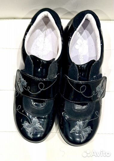 Туфли д/девочки лаковые, нат.кожа 35р