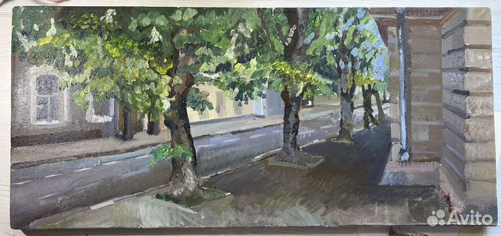 Этюд маслом пейзаж