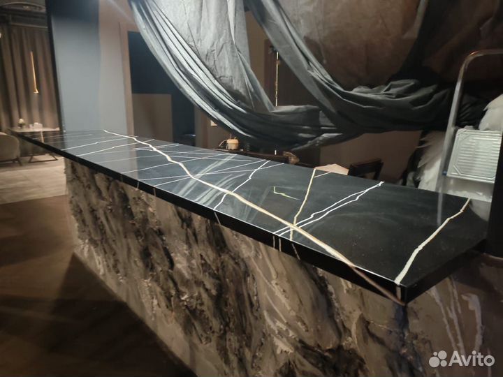 Столешница из камня (кварц, акрил)