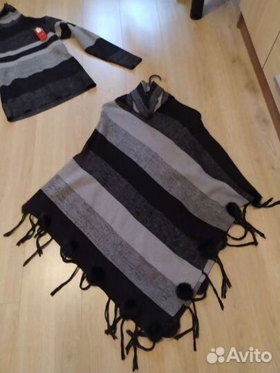 Пончо женские