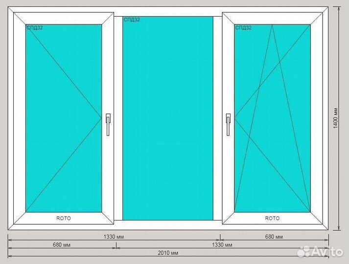 Металлопластиковые окна новые