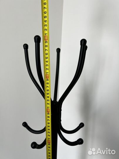 Вешалка напольная 65х179х65 сталь цвет чёрный