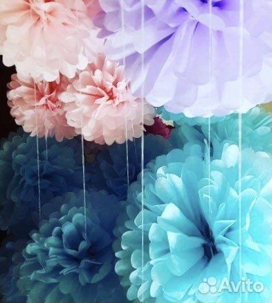 Помпоны из бумаги