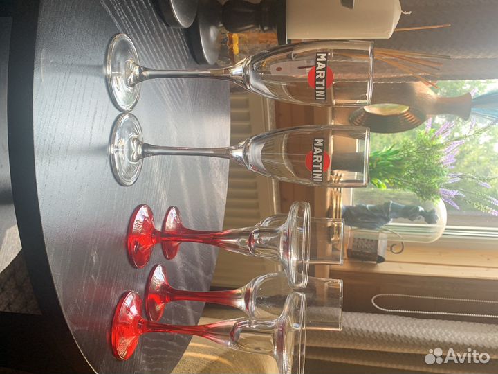 Фужеры цветной хрусталь