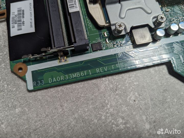 Материнская плата донор DA0R33MB6F1