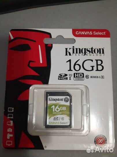 Карта памяти kingston sdhc 16Gb