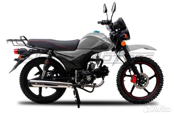 Мопед Rockot Alpha Offroad M-12 LUX серый металлик