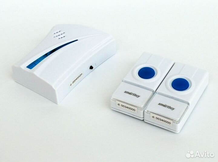 Звонок дверной беспроводной, две кнопки,Smartbuy