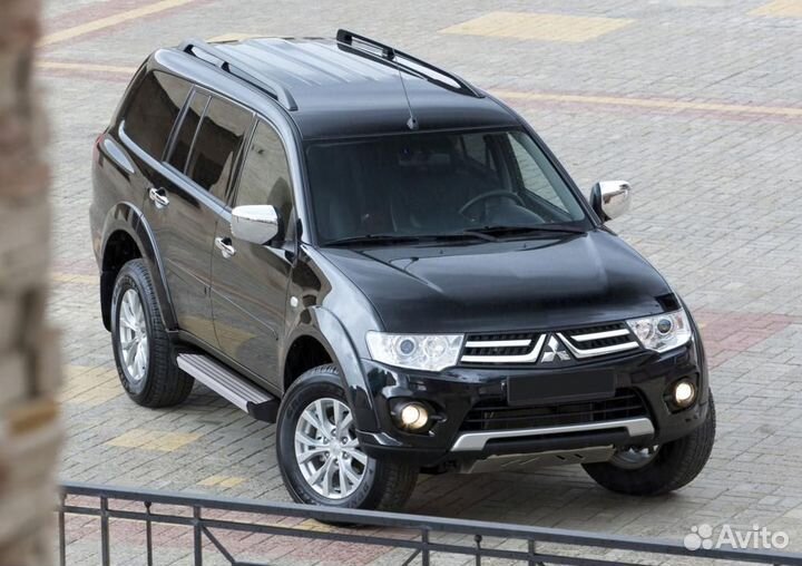 Пороги Подножки Mitsubishi Pajero Sport 2- Silver