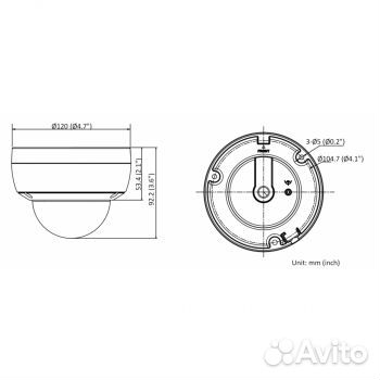 Купольная IP камера DS-I452M (4 mm) оплата с НДС