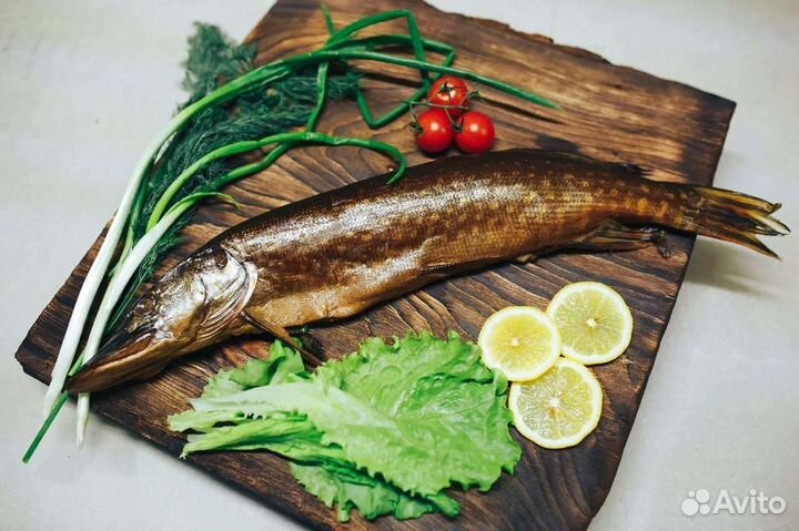 Копченая щука Копченая рыба Копчение Мясо