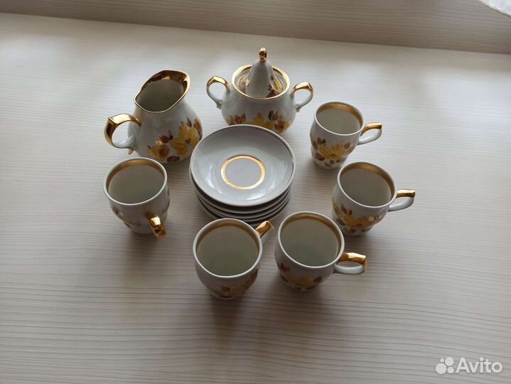 Сервиз кофейный СССР винтаж Сысертский фз